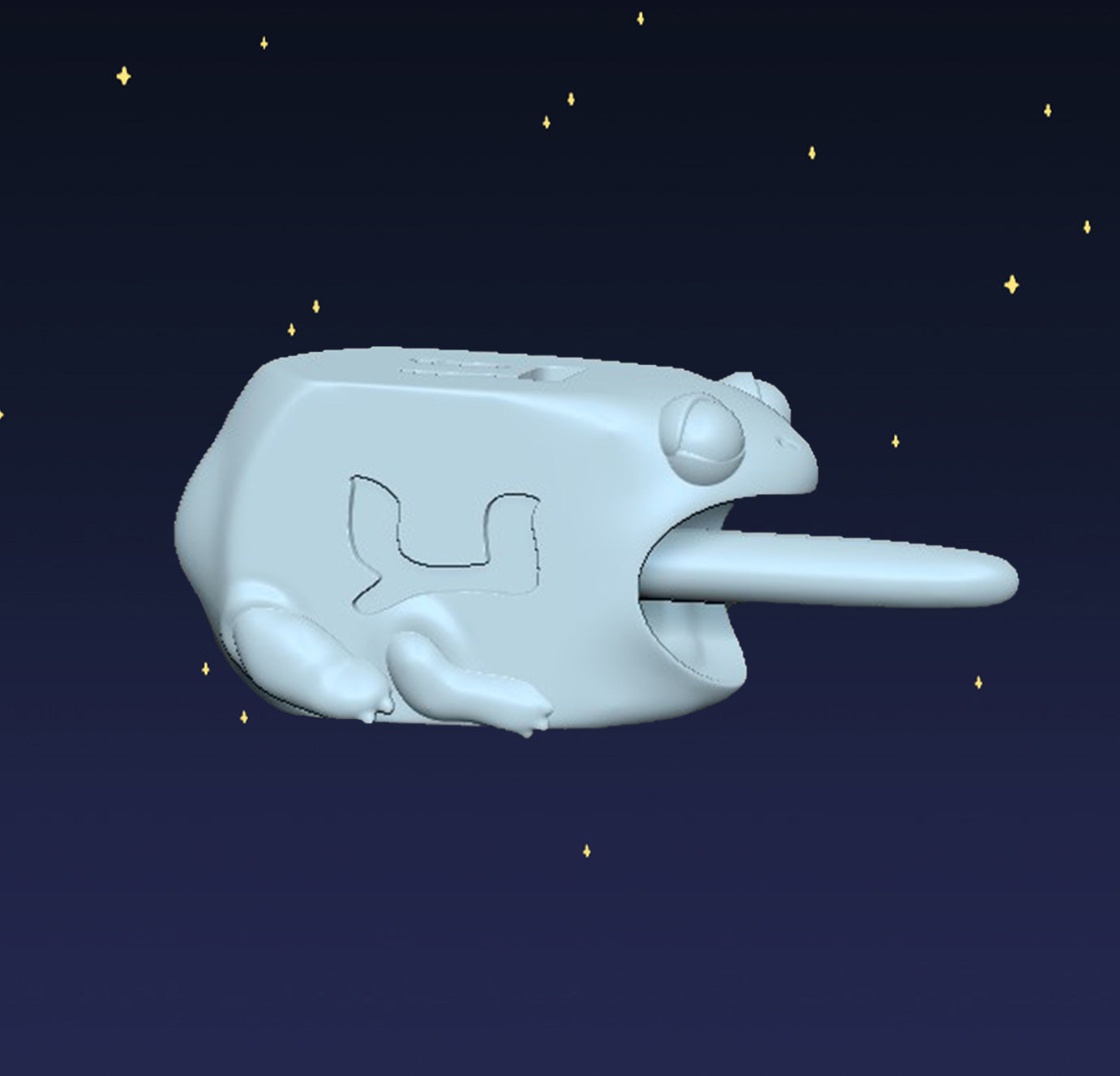 Dreidel Frog - Digital STL File