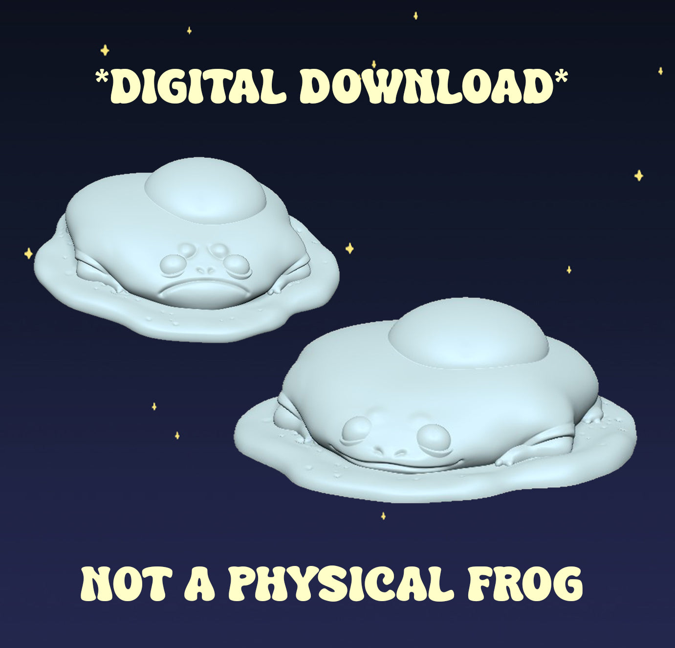 Egg Frog - Digital STL File