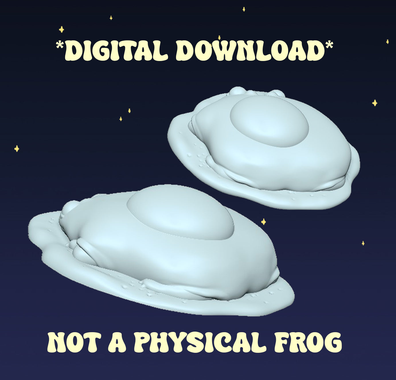 Egg Frog - Digital STL File
