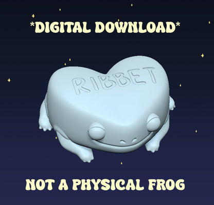 Conversation Heart Frogs - Digital STL File