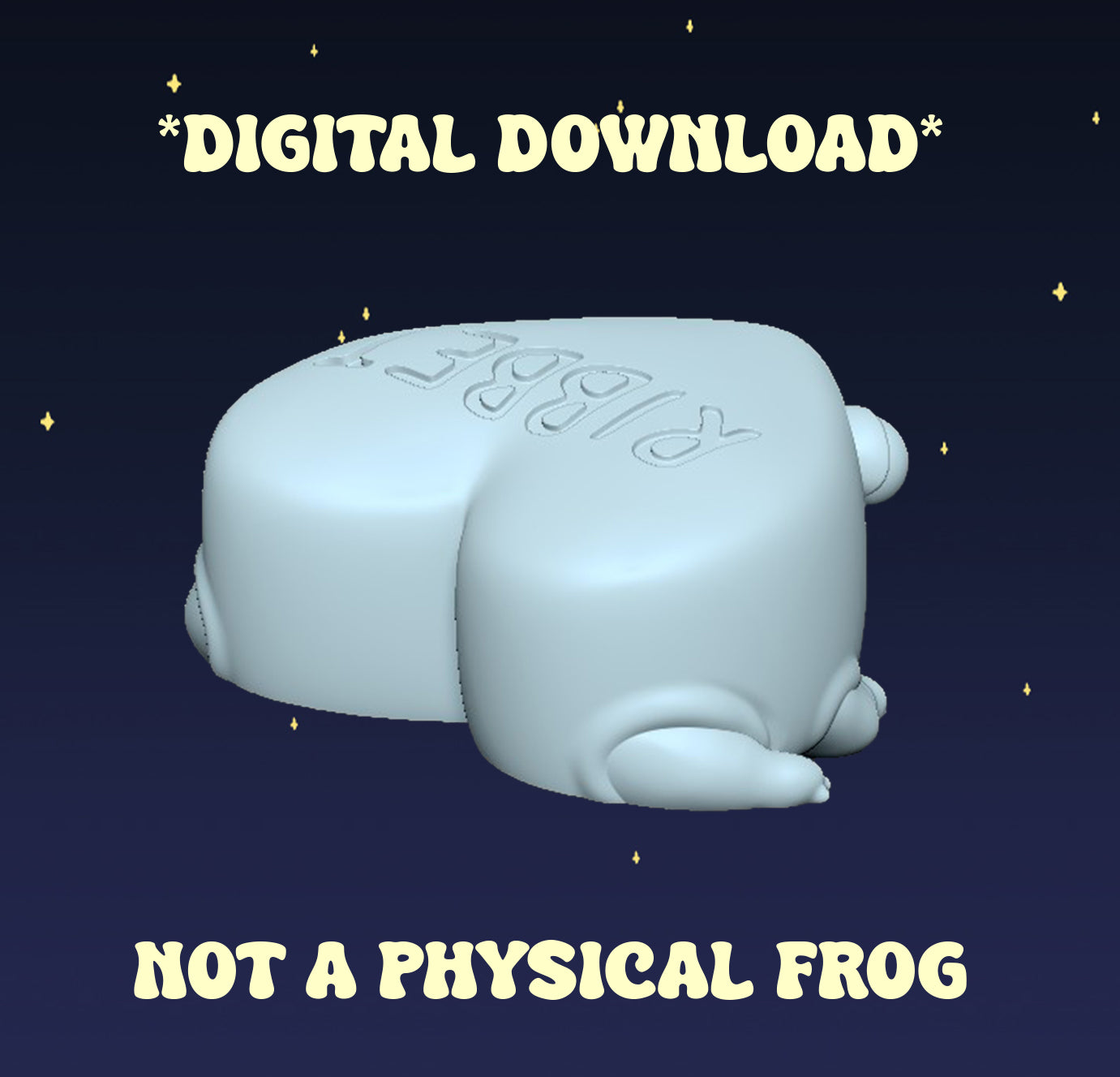 Conversation Heart Frogs - Digital STL File