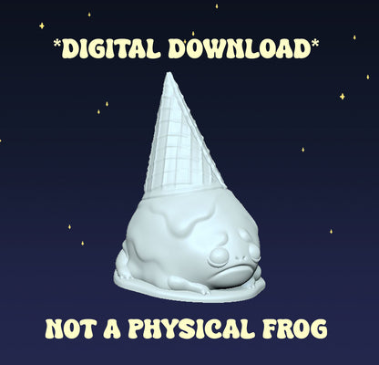 Ice Cream Frog - Digital STL File