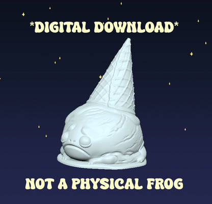Ice Cream Frog - Digital STL File