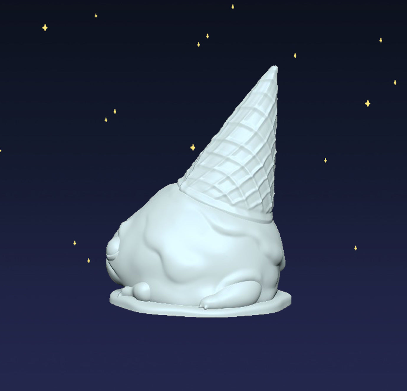 Ice Cream Frog - Digital STL File
