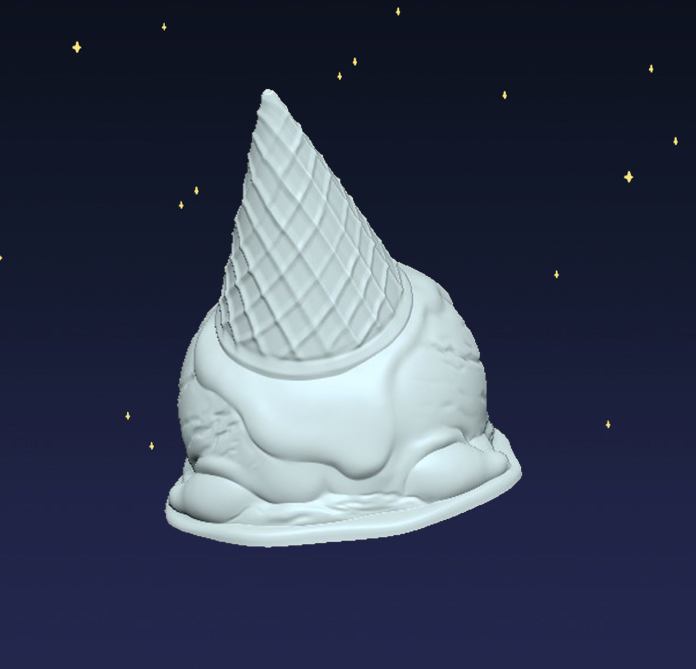 Ice Cream Frog - Digital STL File