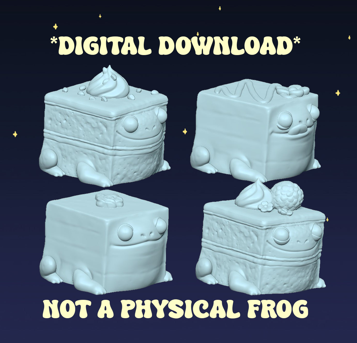 Petit Four Squogs - Digital STL File