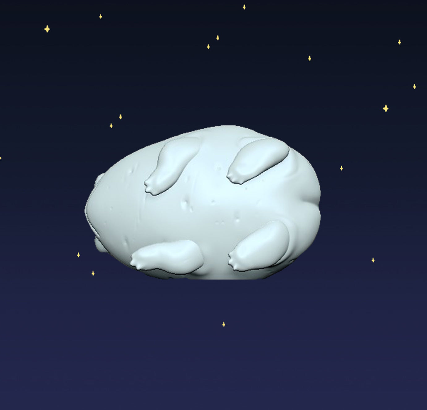 Potato Frog & Hippo - Digital STL File