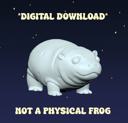 Potato Frog & Hippo - Digital STL File