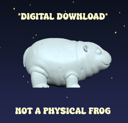 Potato Frog & Hippo - Digital STL File