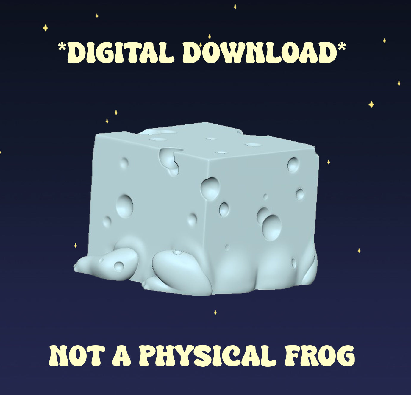 Swiss Cheese Squog - Digital STL File