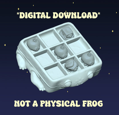 Waffle Tic-Tac-Toe Set - Digital STL File