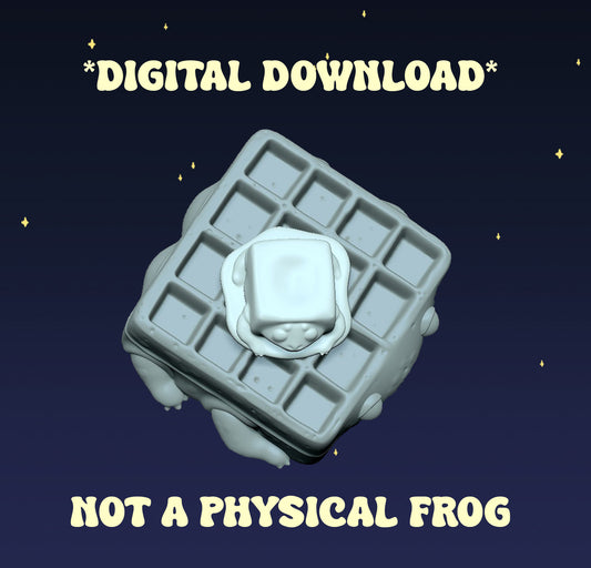 Waffle Frog - Digital STL File