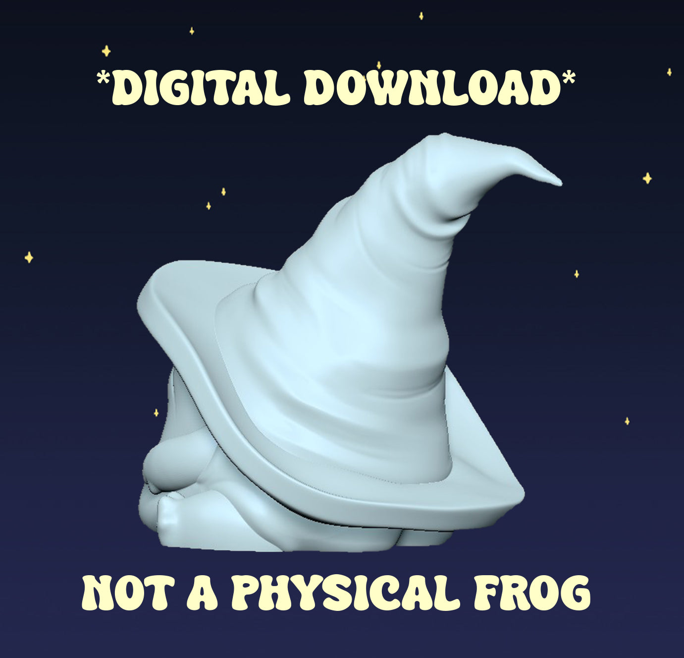 Grumpy Wizard Frog - Digital STL File