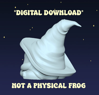 Grumpy Wizard Frog - Digital STL File