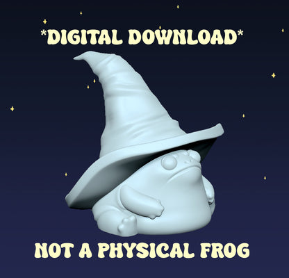 Grumpy Wizard Frog - Digital STL File
