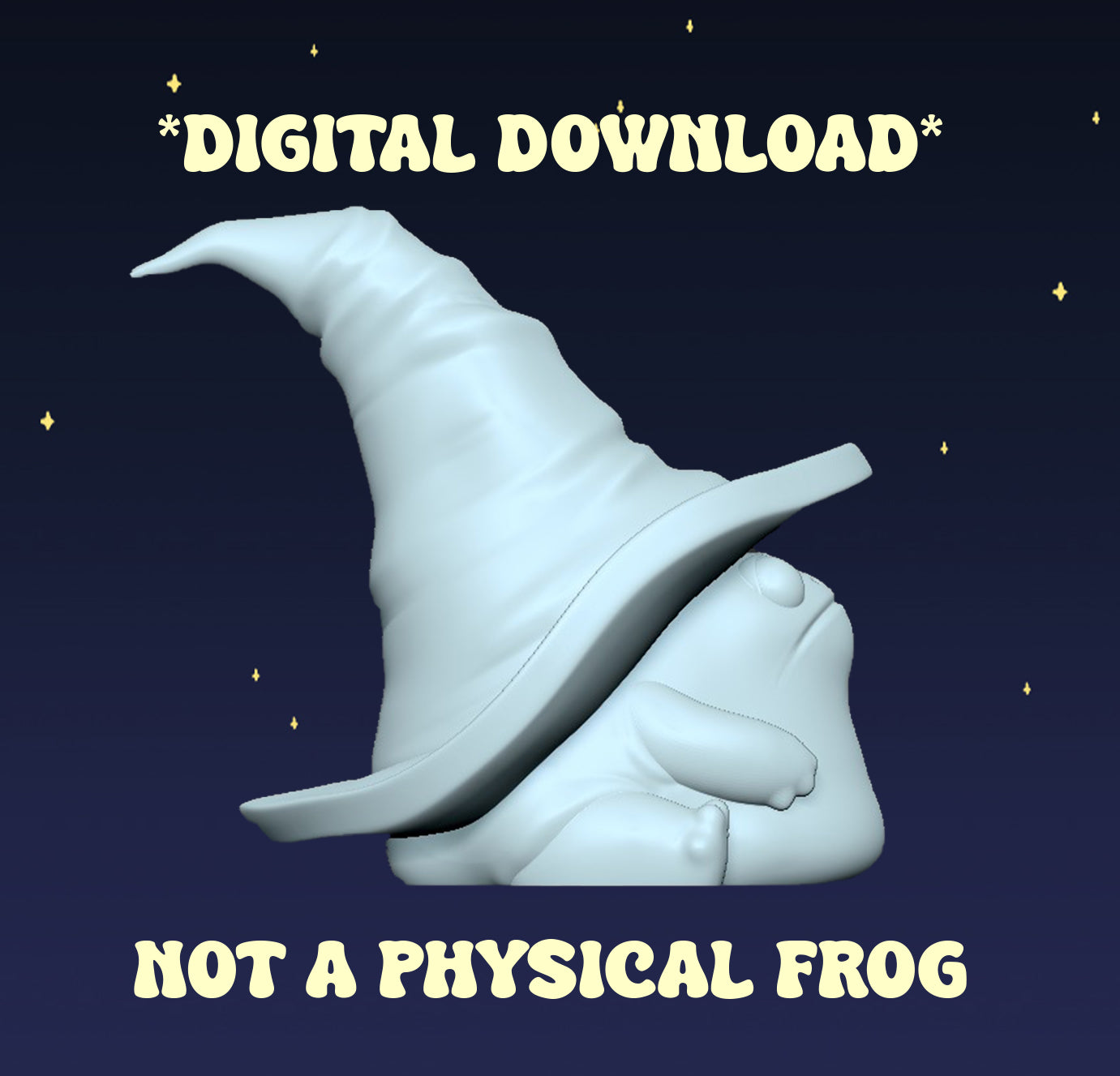 Grumpy Wizard Frog - Digital STL File